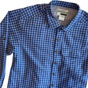 ExOfficio Buzz Off Insect‎ Shield Plaid Button Down Shirt - Men's Small